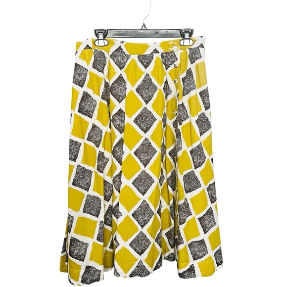 NWT Anthropologie Edme & Esyllte "Shifting Buttons" Skirt SZ 12 Boho Hipster - Picture 2 of 9